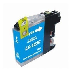 COMPATIBLE Brother LC123C - Cartouche d'encre cyan